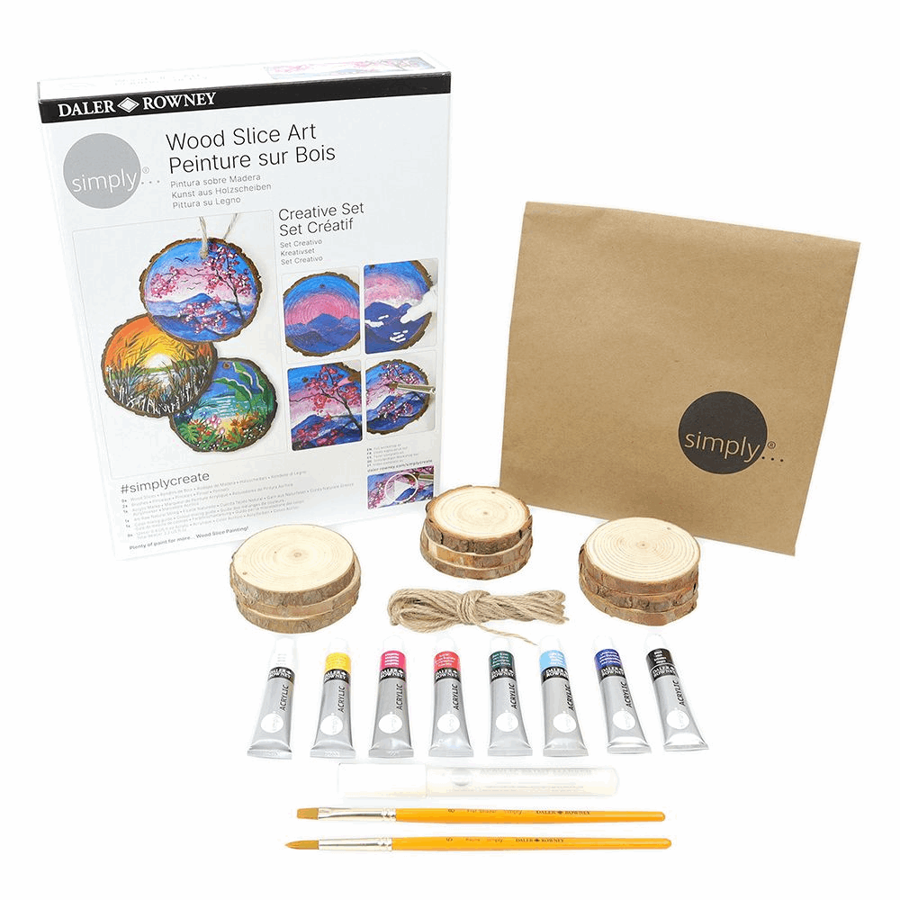 DALER ROWNEY SIMPLY WOOD PAINTING CREATIVE SET 196250004