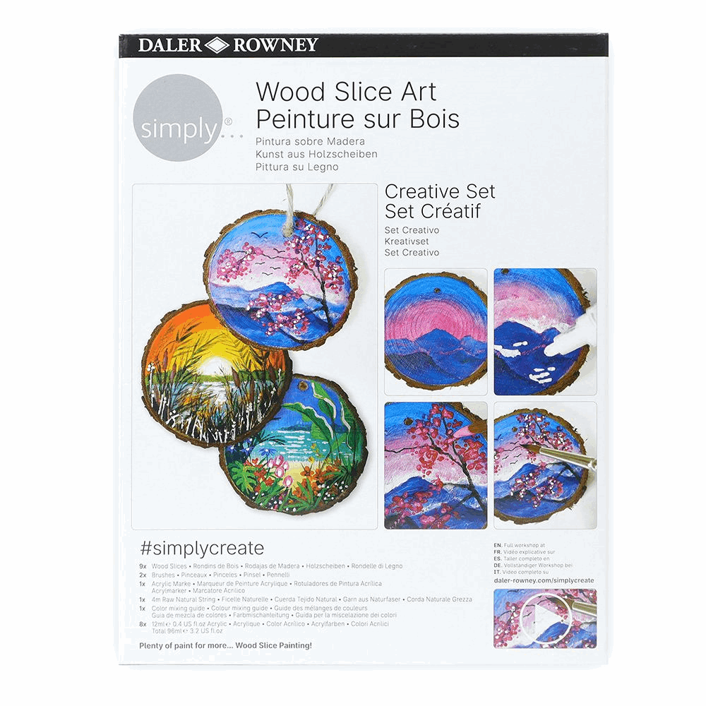 DALER ROWNEY SIMPLY WOOD PAINTING CREATIVE SET 196250004