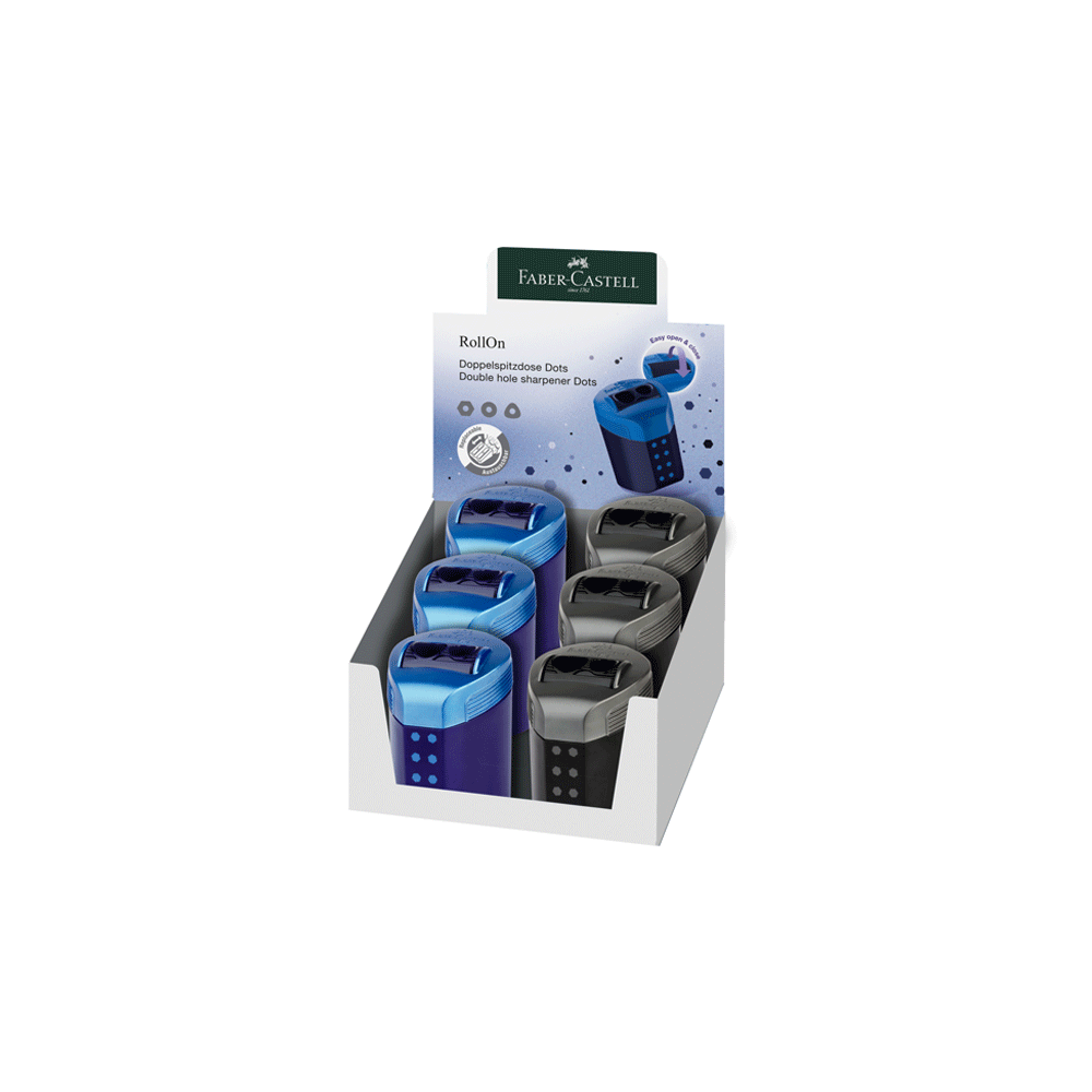 FABER CASTELL ΞΥΣΤΡΑ ΔΙΠΛΗ ROLL-ON OF183910 ΜΑΥΡΟ/ΜΠΛΕ 12310783