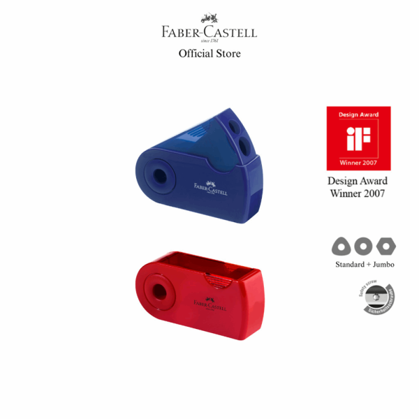 FABER CASTELL ΞΥΣΤΡΑ ΔΙΠΛΗ SLEEVE OF182701 ΚΟΚΚΙΝΗ/ΜΠΛΕ 12307287
