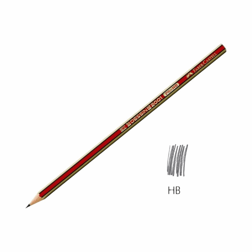 FABER CASTELL ΜΟΛΥΒΙ HB DESSIN OF112300 ΚΟΚΚΙΝΟ ΡΙΓΕ 12302794