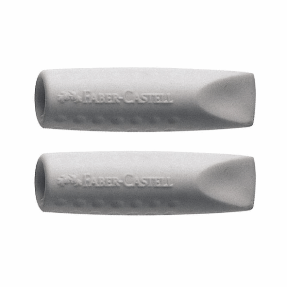 FABER CASTELL ΣΕΤ ΓΟΜΕΣ ΚΑΠΑΚΙ GRIP OF187000 2τμχ ΓΚΡΙ 12305463