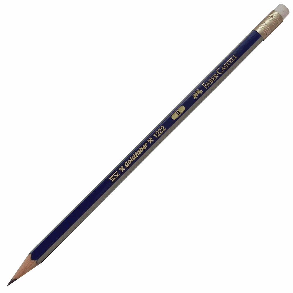 FABER CASTELL ΜΟΛΥΒΙ B ΜΕ ΓΟΜΑ GOLDFABER OF116801 12309210