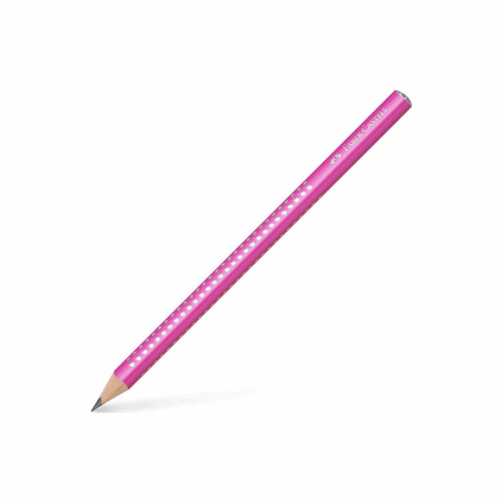 FABER CASTELL ΜΟΛΥΒΙ HB JUMBO SPARKLE II OF111612 ΡΟΖ 12309740