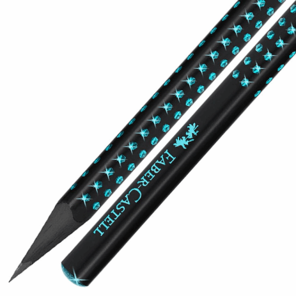 FABER CASTELL ΜΟΛΥΒΙ SPARKLE ΜΑΥΡΟ ΞΥΛΟ ΓΑΛΑΖΙΟ 129118268 OF118268