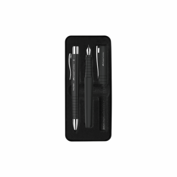 FABER CASTELL ΣΕΤ ΔΩΡΟΥ ΠΕΝΑ - ΣΤΥΛΟ POLY ΜΑΥΡΟ 129241050 OF241050