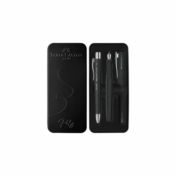 FABER CASTELL ΣΕΤ ΔΩΡΟΥ ΠΕΝΑ - ΣΤΥΛΟ POLY ΜΑΥΡΟ 129241050 OF241050