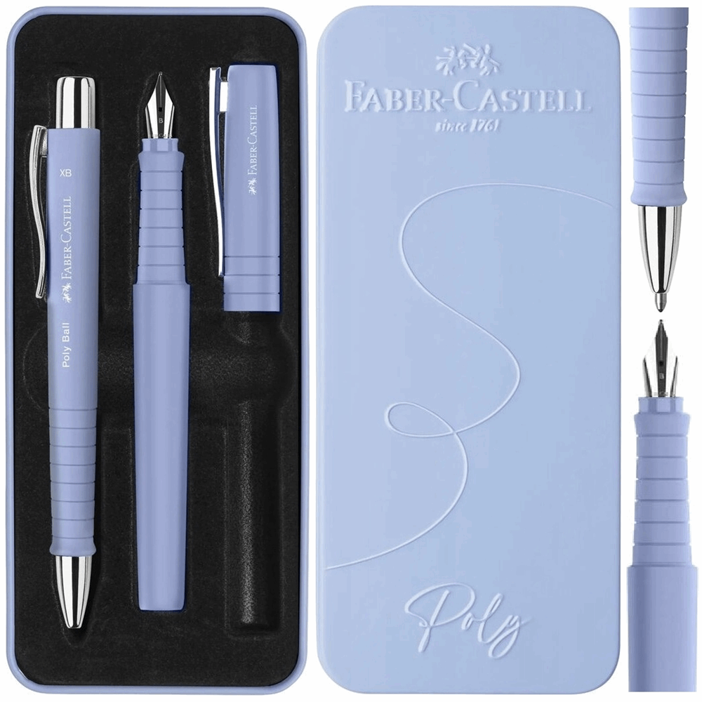 FABER CASTELL ΣΕΤ ΔΩΡΟΥ ΠΕΝΑ - ΣΤΥΛΟ POLY ΛΙΛΑ 129241051 OF241051