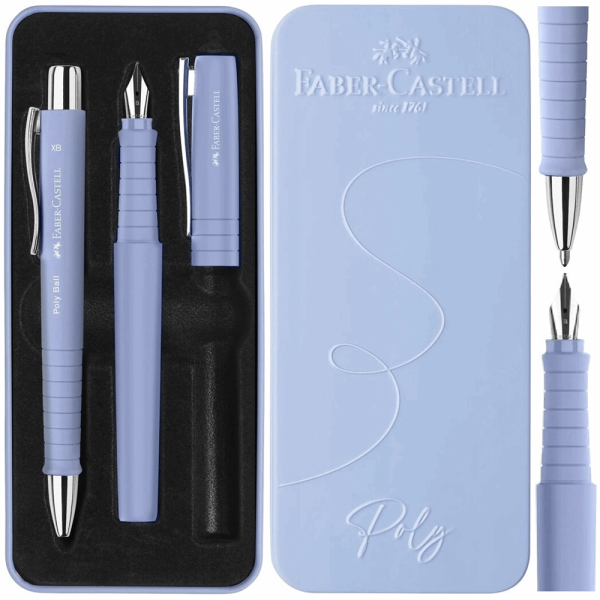 FABER CASTELL ΣΕΤ ΔΩΡΟΥ ΠΕΝΑ - ΣΤΥΛΟ POLY ΛΙΛΑ 129241051 OF241051