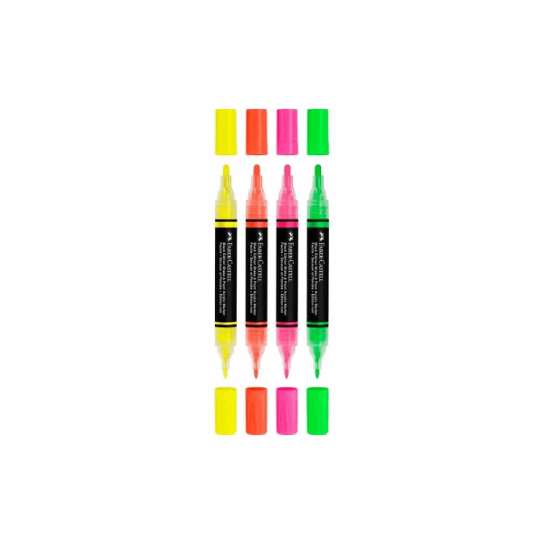 FABER CASTELL ΣΕΤ 4 ΜΑΡΚΑΔΟΡΟΙ ΑΚΡΥΛΙΚΟΙ ΔΙΠΛΟΙ BLACK EDITION ΝΕΟΝ 129285505 RR285505