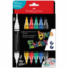 FABER CASTELL ΣΕΤ 6 ΜΑΡΚΑΔΟΡΟΙ ΑΚΡΥΛΙΚΟΙ ΔΙΠΛΟΙ BLACK EDITION ΚΛΑΣ 129285507 RR285507