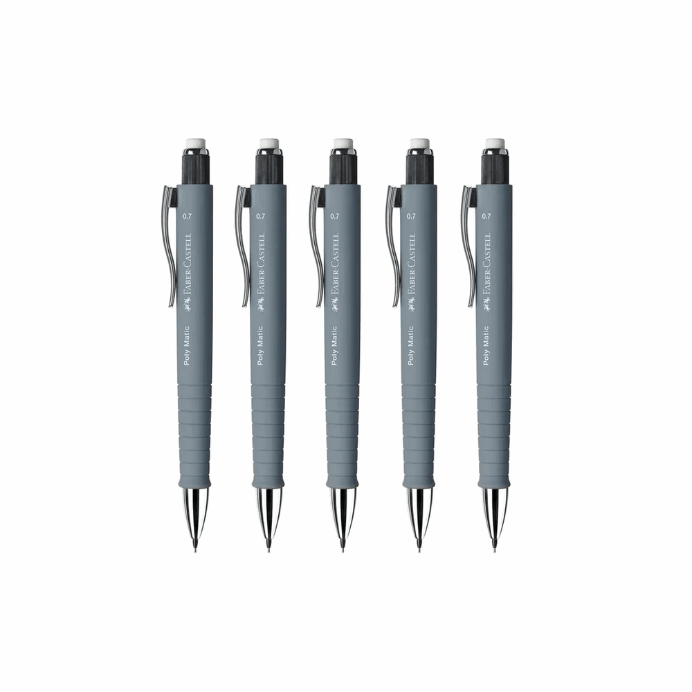 FABER CASTELL ΜΗΧ.ΜΟΛΥΒΙ POLY 0,7 ΓΚΡΙ 12310056 OF133388