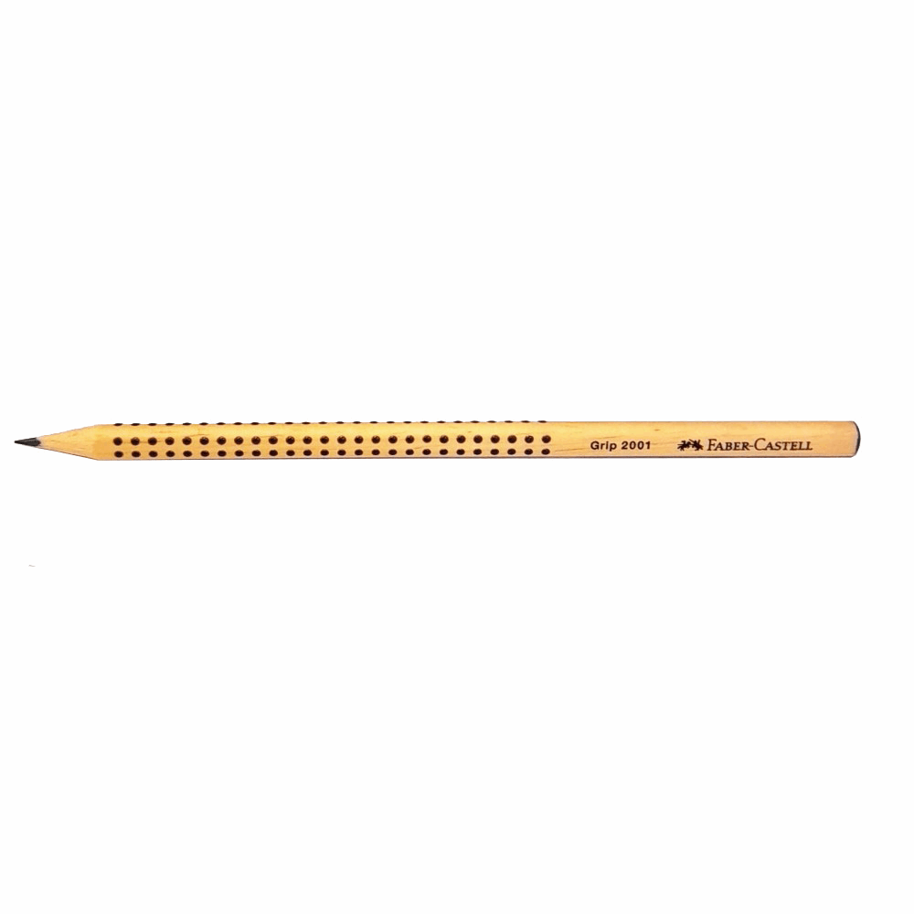 FABER CASTELL ΜΟΛΥΒΙ GRIP ΦΥΣΙΚΟ ΞΥΛΟ HB 12311154 OF100-148-410