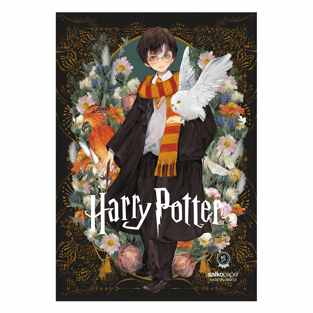 SALKO HARRY POTTER & DEATHLY HALLOWS V2 ΤΕΤΡΑΔΙΟ ΚΑΡΦΙΤΣΑ Β5(17Χ25) 40φ 7141