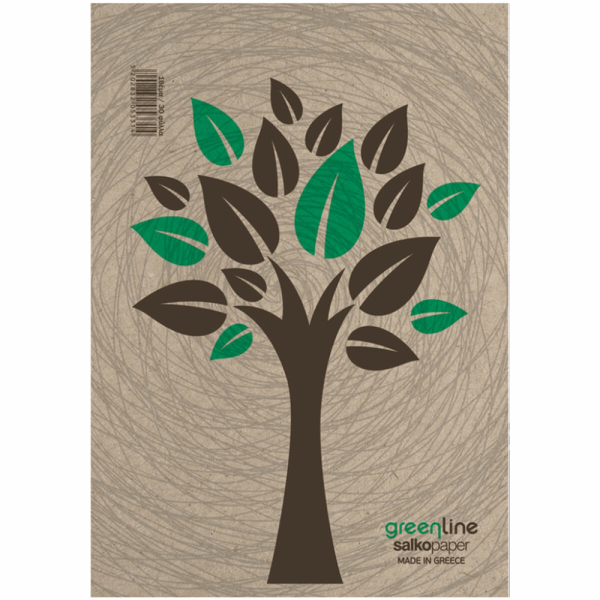 SALKO GREENLINE ΤΕΤΡΑΔΙΟ ΚΑΡΦΙΤΣΑ Β5(17Χ25) 40φ 6000