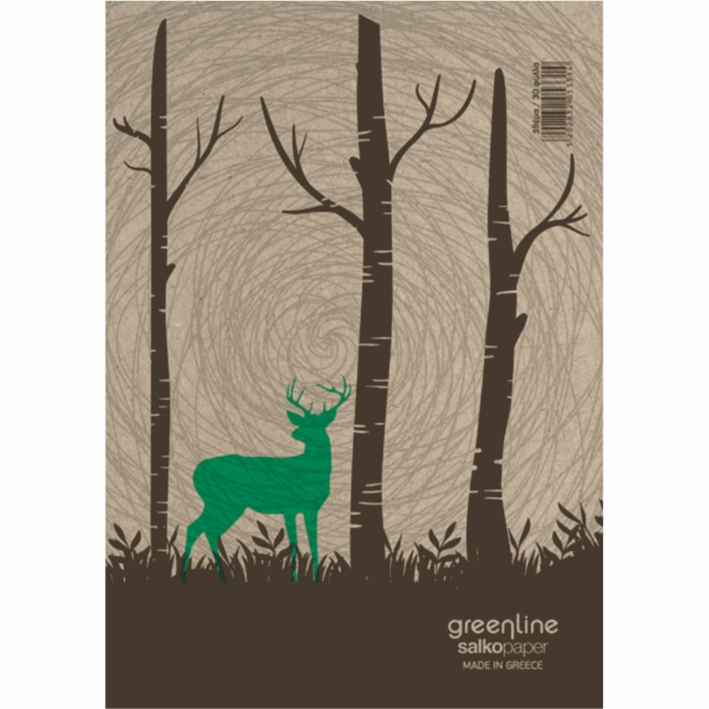 SALKO GREENLINE ΤΕΤΡΑΔΙΟ ΚΑΡΦΙΤΣΑ Α4(21Χ29) 40φ 6001