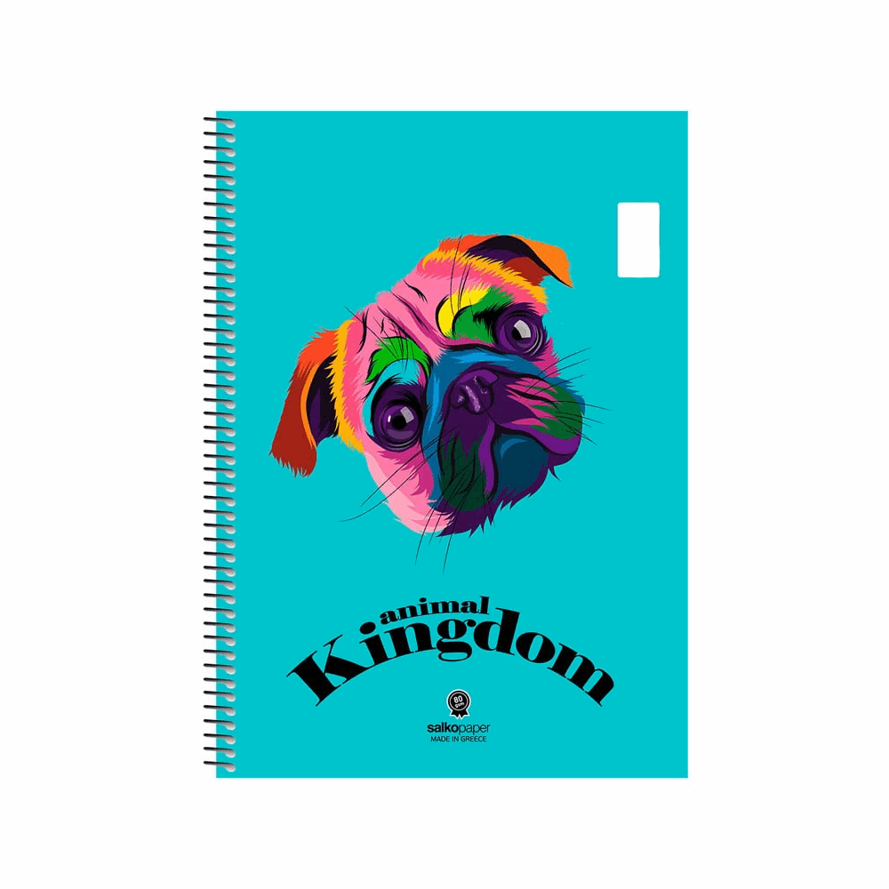 SALKO ANIMAL KINGDOM ΤΕΤΡΑΔΙΟ ΣΠΙΡΑΛ Β5(17X25) 2Θ 60φ 6432