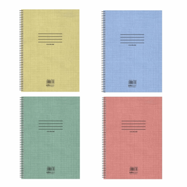 SALKO COLORLINE ΤΕΤΡΑΔΙΟ ΣΠΙΡΑΛ Α4(21X29) 1Θ 30φ 7856