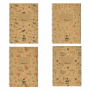 SALKO FLORAL ΤΕΤΡΑΔΙΟ ΣΠΙΡΑΛ Β5(17X25) 4Θ 120φ 6444
