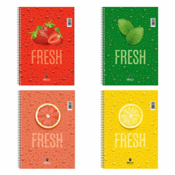 SALKO FRESH ΤΕΤΡΑΔΙΟ ΣΠΙΡΑΛ Β5(17X25) 1Θ 30φ 6501