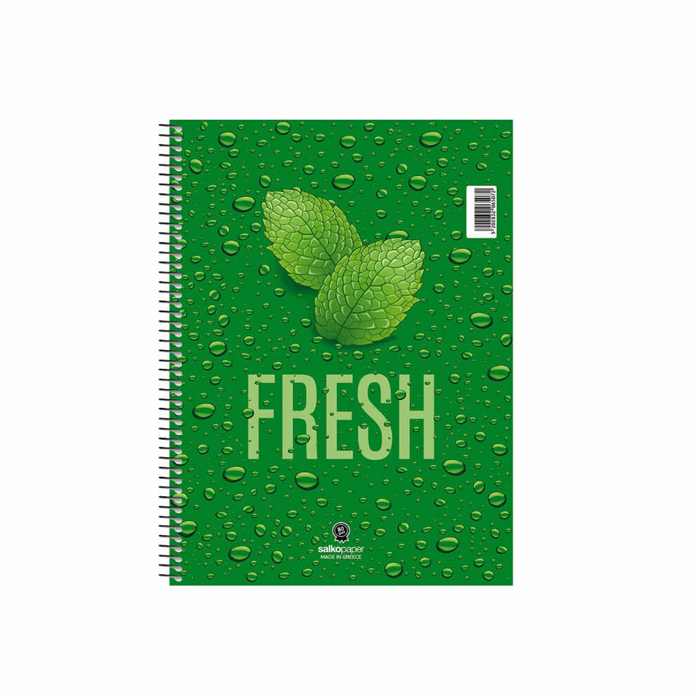 SALKO FRESH ΤΕΤΡΑΔΙΟ ΣΠΙΡΑΛ Α4(21X29) 3Θ 90φ 6508