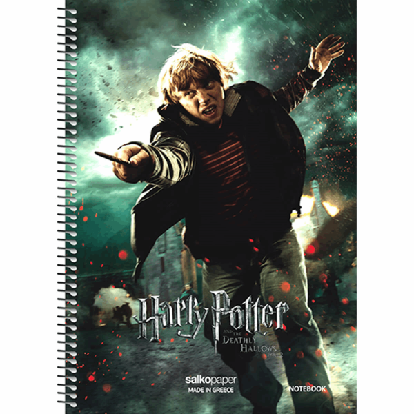 SALKO HARRY POTTER ΤΕΤΡΑΔΙΟ ΣΠΙΡΑΛ Α4(21X29) 4Θ 120φ 7209