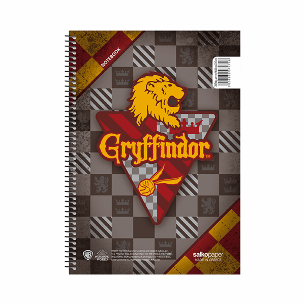 SALKO HARRY POTTER SCHOOL PRIDE ΤΕΤΡΑΔΙΟ ΣΠΙΡΑΛ Β5(17Χ25) 4Θ 120φ 7274