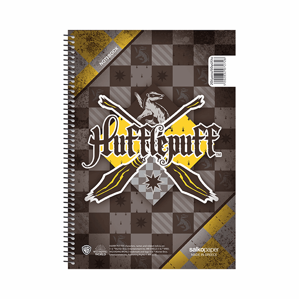 SALKO HARRY POTTER SCHOOL PRIDE ΤΕΤΡΑΔΙΟ ΣΠΙΡΑΛ Β5(17Χ25) 4Θ 120φ 7274
