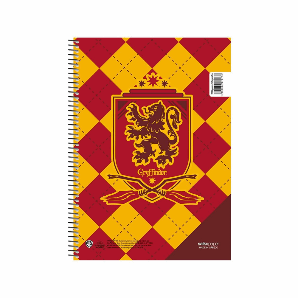 SALKO HARRY POTTER SCHOOL PRIDE ΤΕΤΡΑΔΙΟ ΣΠΙΡΑΛ Α4(21Χ29) 1Θ 30φ 7276