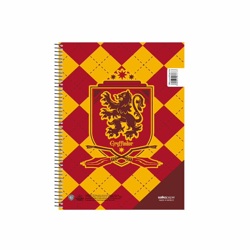 SALKO HARRY POTTER SCHOOL PRIDE ΤΕΤΡΑΔΙΟ ΣΠΙΡΑΛ Α4(21Χ29) 4Θ 120φ 7279