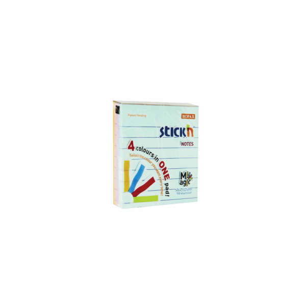 SALKO STICKS ΑΥΤΟΚΟΛΛΗΤΑ ΧΑΡΤΑΚΙΑ ΣΗΜΕΙΩΣΕΩΝ 76Χ76 MAGIC ΡΙΓΕ 4ΧΡΩΜΑΤΑ Νο17 1577