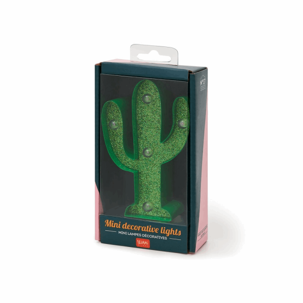 LEGAMI LELI0043  MINI LIGHT WITH GLITTER - CACTUS