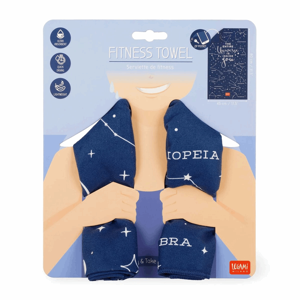 LEGAMI FTOW0002 FITNESS TOWEL STARS
