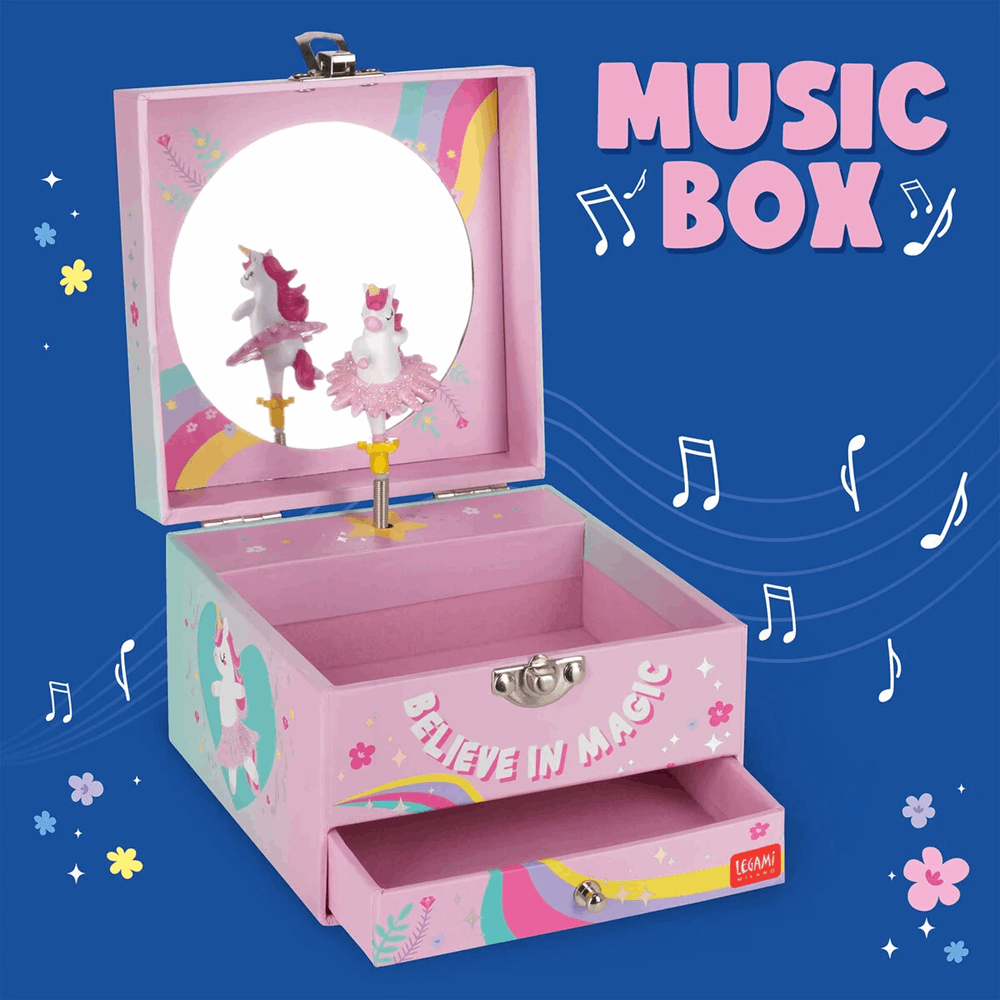LEGAMI CRL0001 MUSICAL JEWELLERY BOX - UNICORN