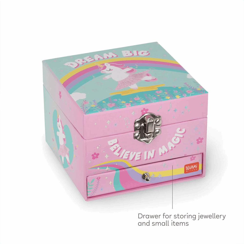 LEGAMI CRL0001 MUSICAL JEWELLERY BOX - UNICORN