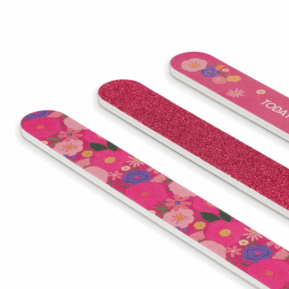 LEGAMI NFS0003 NAILS BEFORE MALES - SET OF 3 NAIL FILE - FLOWERS