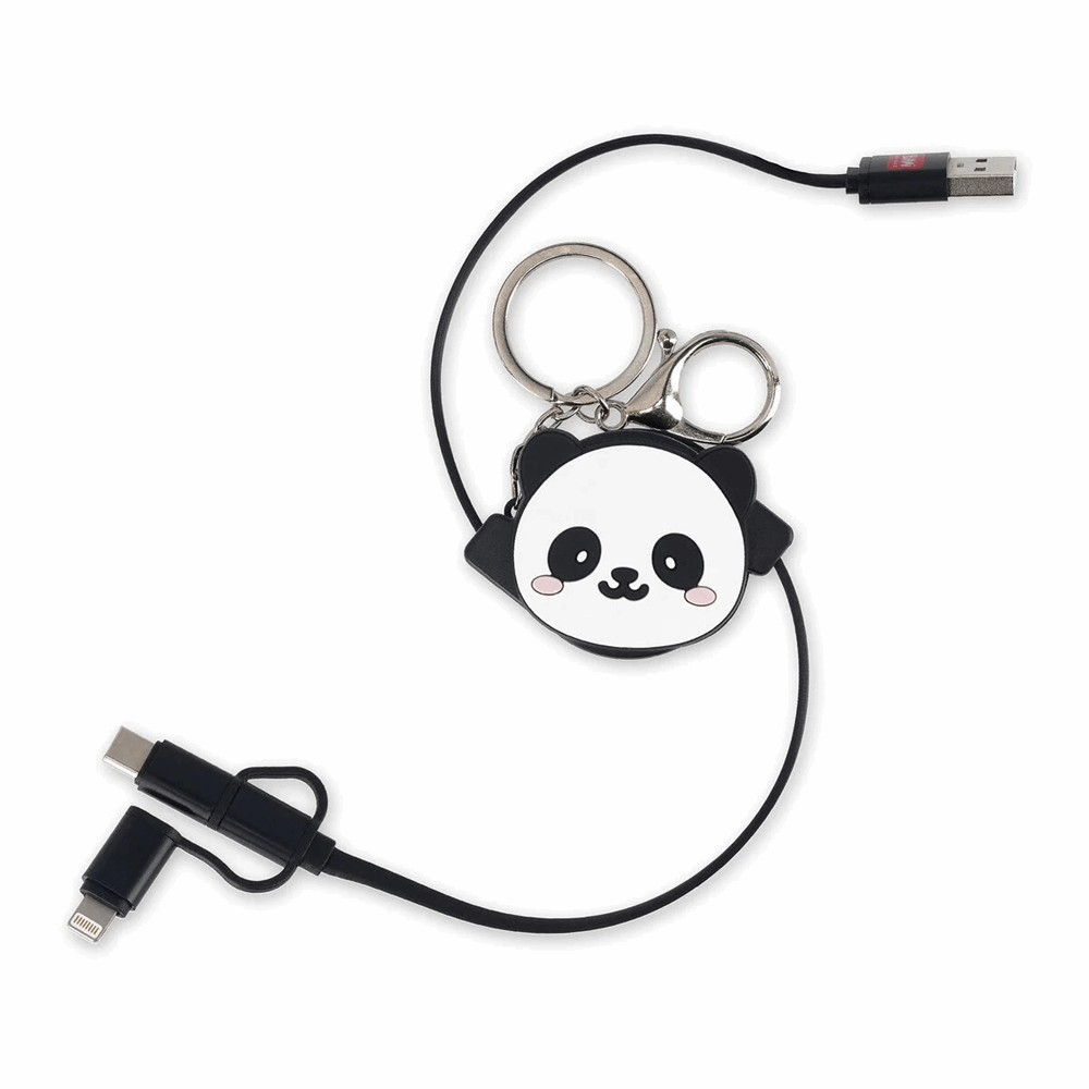 LEGAMI TRC0003 3-IN-1 RETRACT. CHARGING CABLE - CHARGE N ROLL - PANDA
