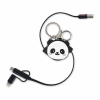 LEGAMI TRC0003 3-IN-1 RETRACT. CHARGING CABLE - CHARGE N ROLL - PANDA
