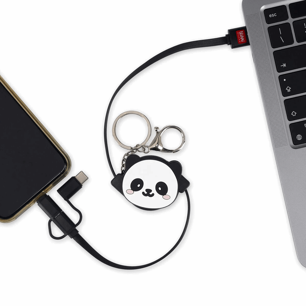 LEGAMI TRC0003 3-IN-1 RETRACT. CHARGING CABLE - CHARGE N ROLL - PANDA