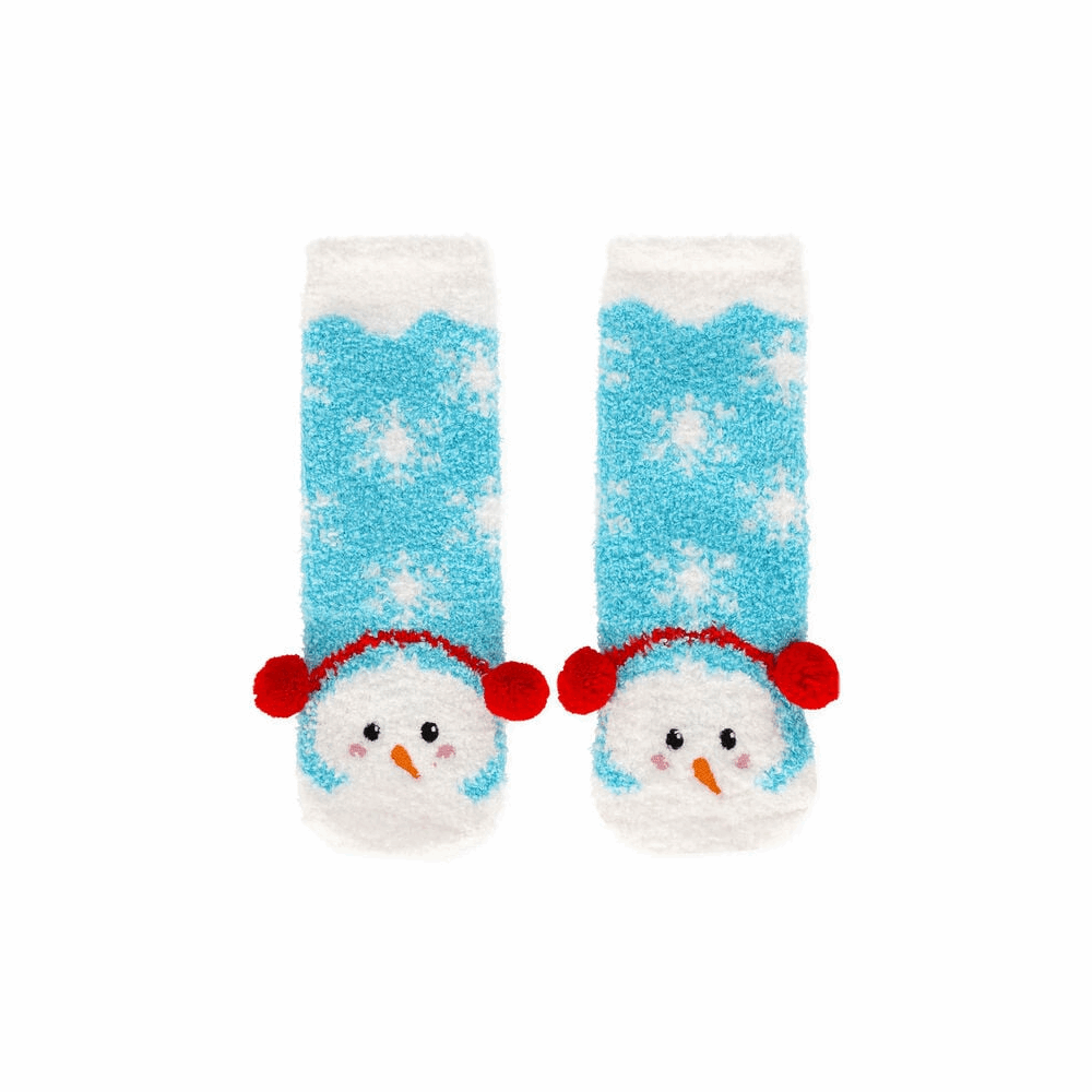LEGAMI CSXS0004 NON-SLIP SOCKS - ITS A MATCH! - SNOWMAN- ADULT