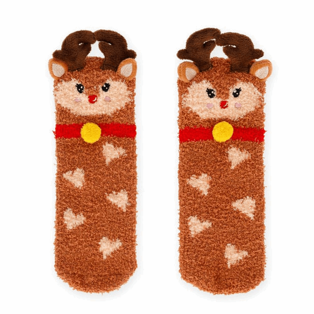 LEGAMI KCSXS0002 NON-SLIP SOCKS - ITS A MATCH! - REINDEER - KID