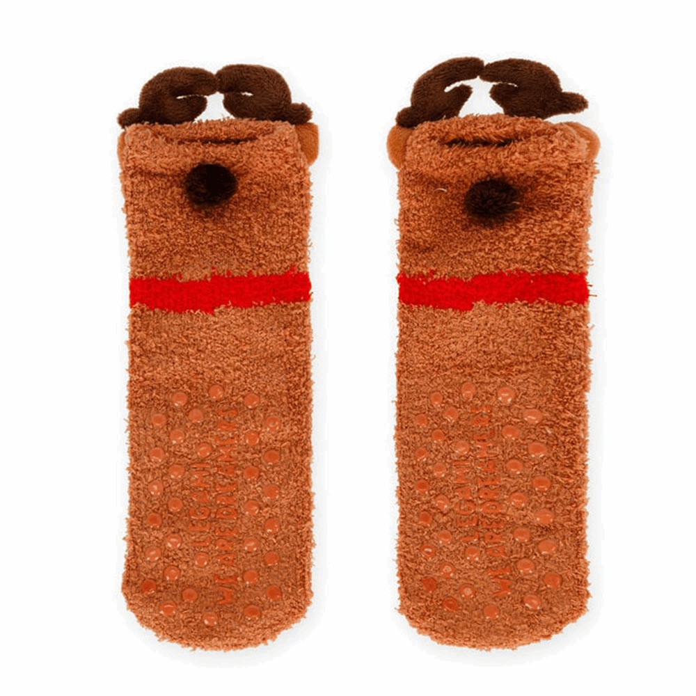 LEGAMI KCSXS0002 NON-SLIP SOCKS - ITS A MATCH! - REINDEER - KID