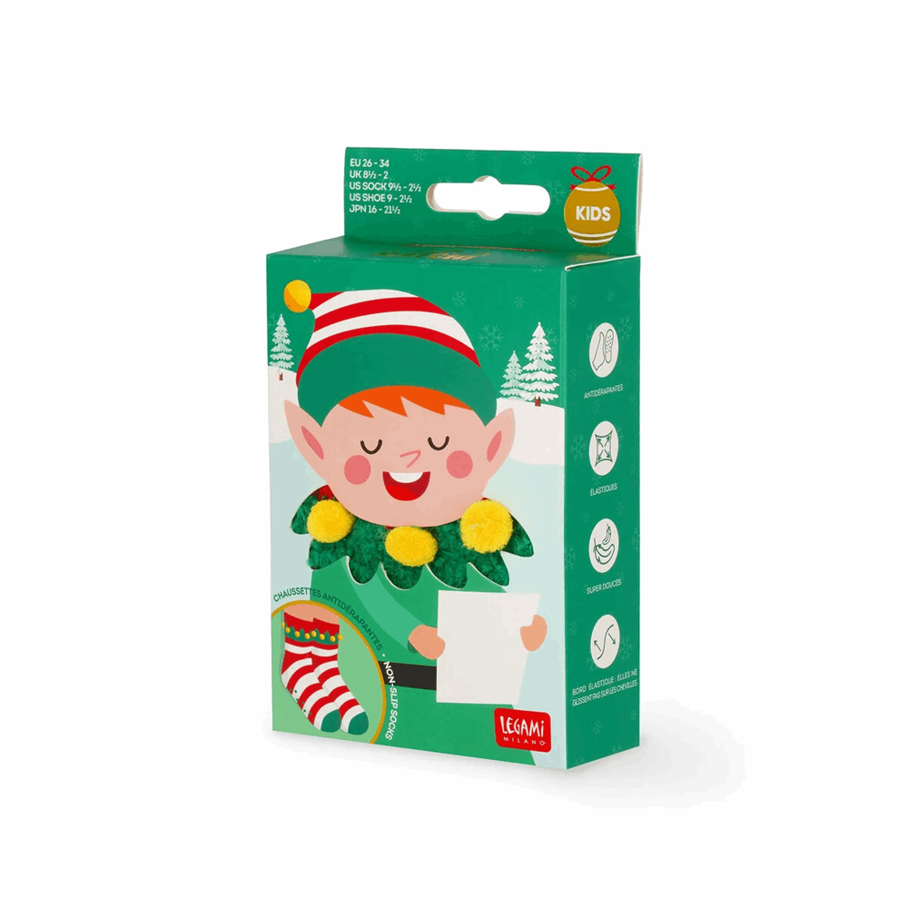 LEGAMI KCSXS0003 NON-SLIP SOCKS - ITS A MATCH! - ELF - KID