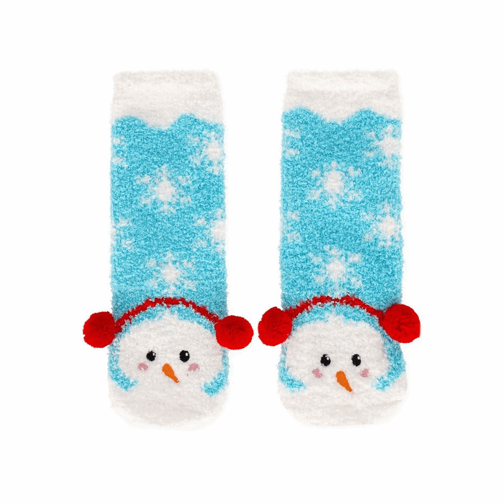 LEGAMI KCSXS0004 NON-SLIP SOCKS - ITS A MATCH! - SNOWMAN - KID
