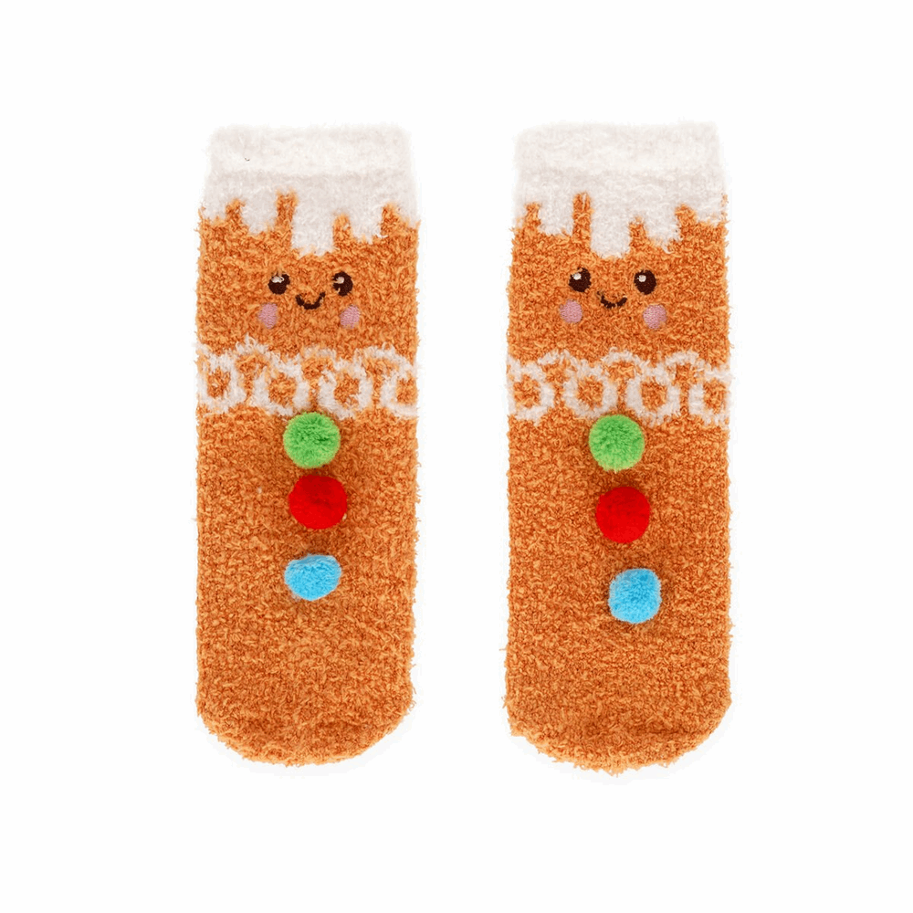LEGAMI KCSXS0006 NON-SLIP SOCKS - ITS A MATCH! - GINGERBREAD - KID