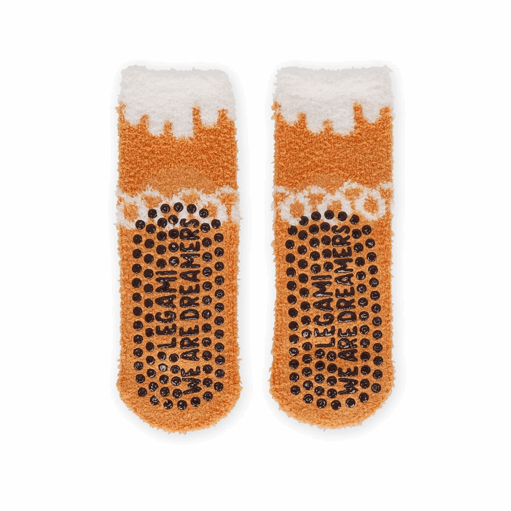 LEGAMI KCSXS0006 NON-SLIP SOCKS - ITS A MATCH! - GINGERBREAD - KID