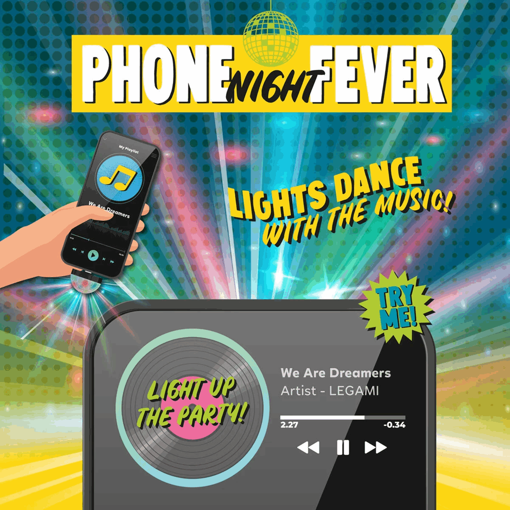 LEGAMI DIB0001 PHONE NIGHT FEVER - MINI DISCO BALL