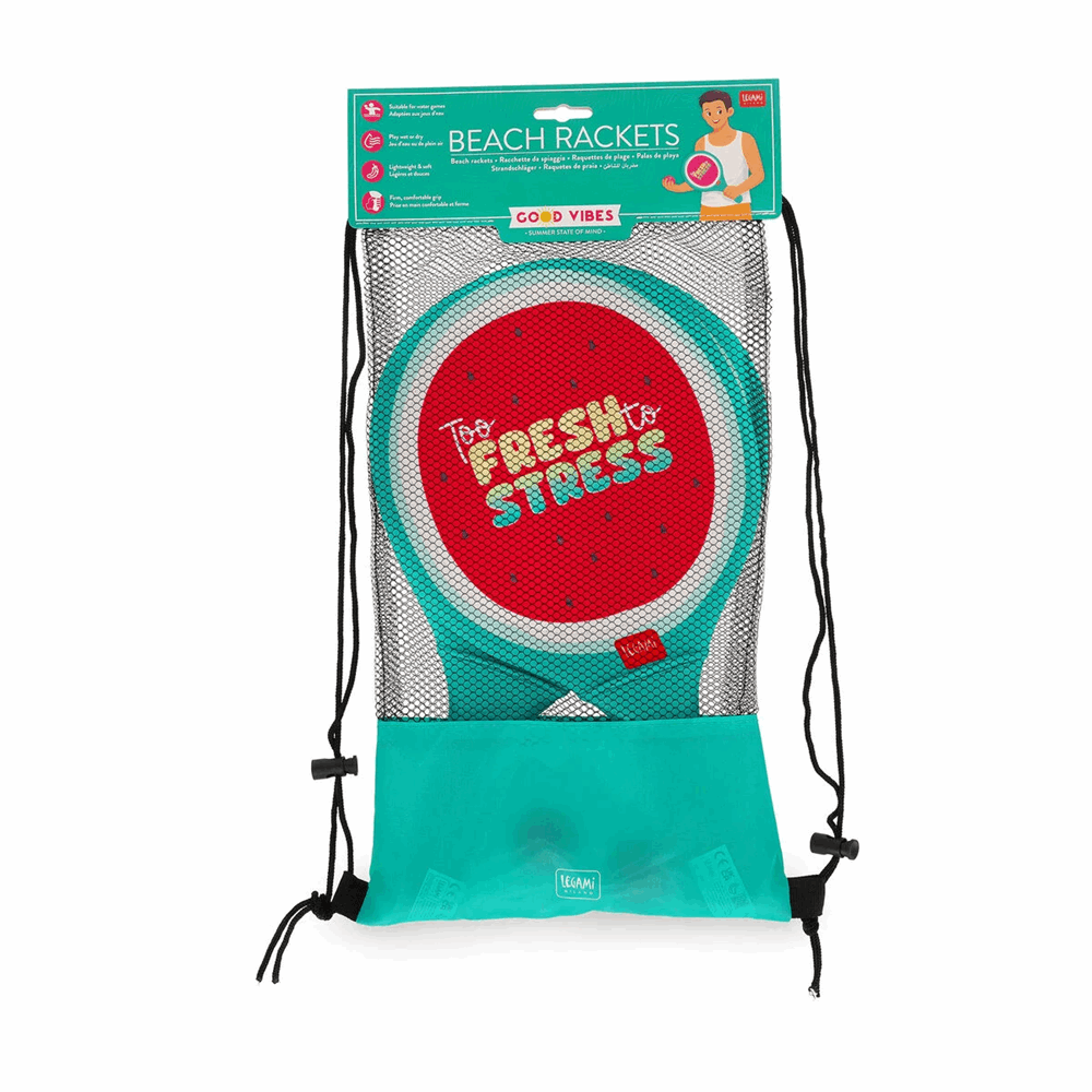 LEGAMI - GOOD VIBES 2026 -  NBR0001 BEACH RACKETS - NEOPRENE BEACH RACKETS - WATERMELON