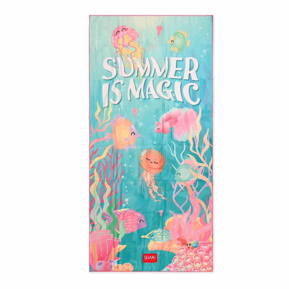 LEGAMI - GOOD VIBES 2026 -  BT0039 BEACH TOWEL - SUMMER IS MAGIC