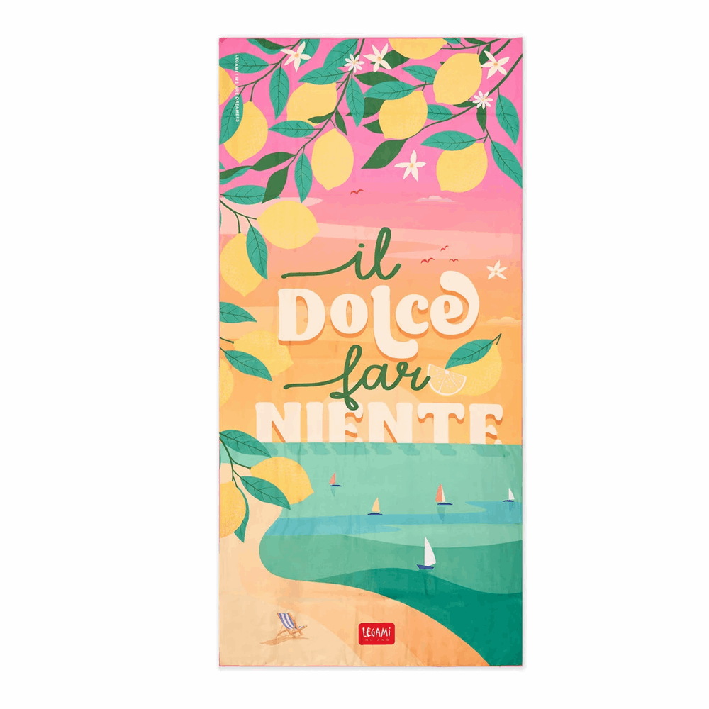 LEGAMI - GOOD VIBES 2026 -  BT0040 BEACH TOWEL - DOLCE FAR NIENTE